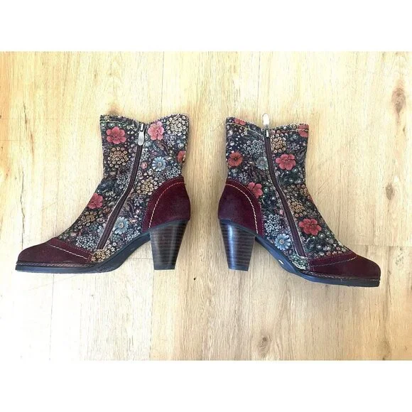 L' Atiste Simonetta Vintage Insired Sued Ankle Boots EU 37 - Picture 11 of 16